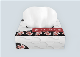 典雅花纹纸巾盒